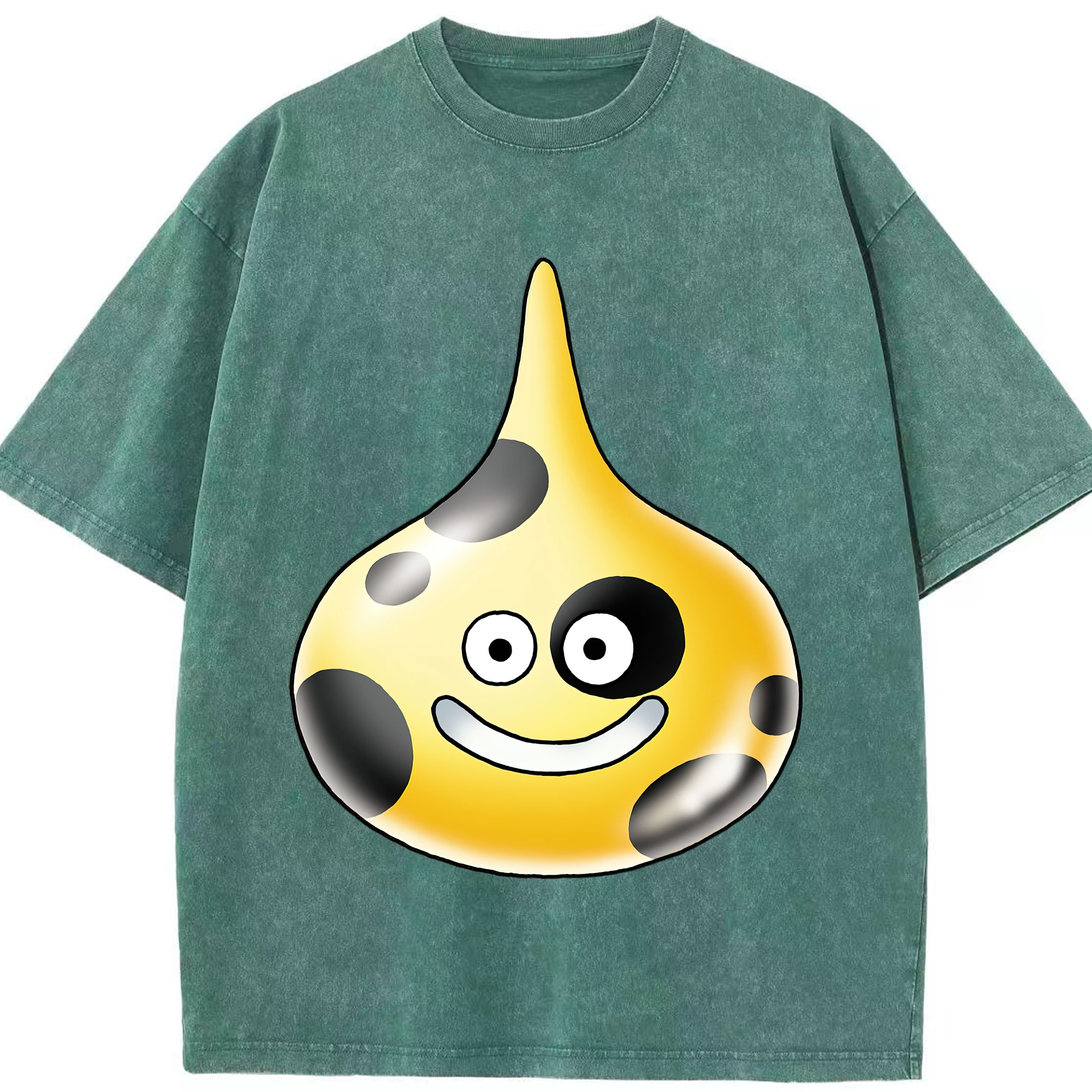 （画像用） ドラゴンクエスト Doragon Kuesuto Dragon Quest 綿100% ヴィンテージ風 半袖Tシャツ（フロントプリント）